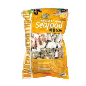 [어가예찬][동방유통] 해물모듬(오징어/홍합/새우/바지락살) 1kg(1팩)/HACCP인증