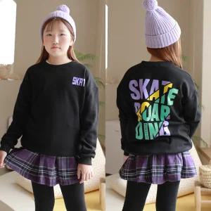 주니어클라쓰 스케이트기모티셔츠 주니어의류 초등학생옷 맨투맨 주니어티 여아