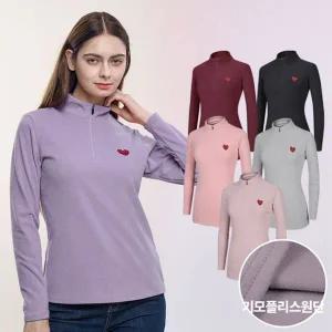 [NS홈쇼핑]스마일리 여성 빅사이즈 겨울 기모 플리스 집업 티셔츠(W4WT09)..