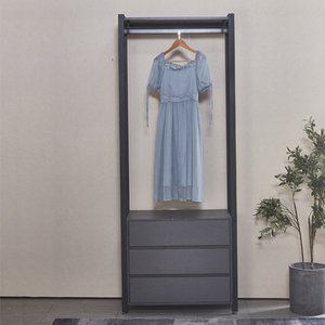 [나인홈가구]큐브 드레스룸 시스템 옷장 철제 행거 800 서랍장