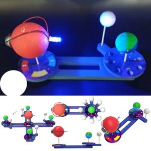 지구 달 운동 모형 LED 위상변화 자전 공전 관찰 낮