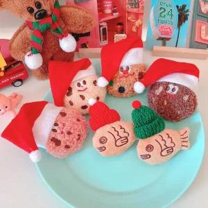 /올패턴 크리스마스 초코 쿠키 붕어빵 브로치(6종)