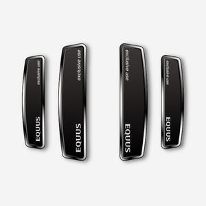 문콕방지 블랙 쉴드 엠블럼 도어가드 4개1세트  에쿠스