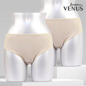 [비너스자스민]1+1 [비너스] 액티브 컴포트 여성 햄팬티 PT0042H_LBx2 여자 속옷