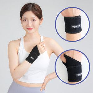 헬리케어 손목보호대 엄지손가락 테니스 헬스 아대 얇은 스트랩