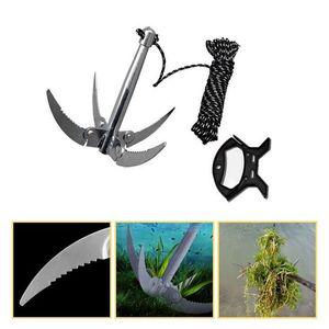 [신세계몰]낚시용품 접이식 수초제거기 로프10M 톱니모양 날