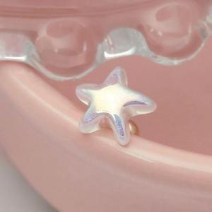 [오노마] ONM 14K 골드필드 핀 오로라 아크릴 별 피어싱