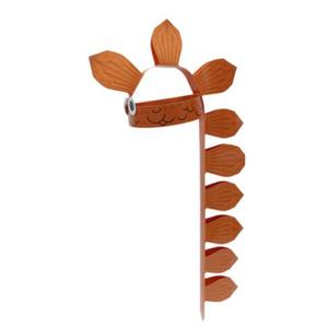 글로벌이지 뚝딱 종이 공룡머리띠 만들기 꾸미기 1인용 주황