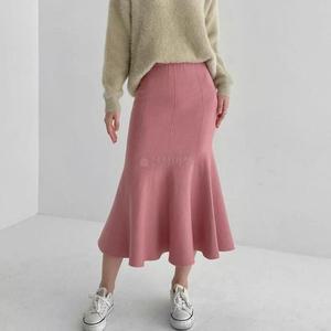 여자 니트치마 가을 겨울 머메이드 롱스커트