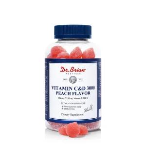 닥터브라이언 비타민C&D 3000 복숭아맛, 100구미, 1개