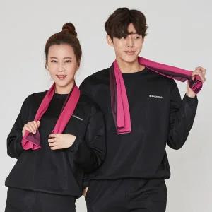 아트박스/벅703 BUCK703 땀복 세트 블랙 다이어트 요가복 운동복