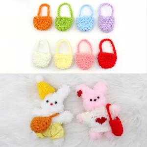 모루인형 뜨개가방 8종 택1 크로스백 니트가방 데코 소품 인형 꾸미기 부자재