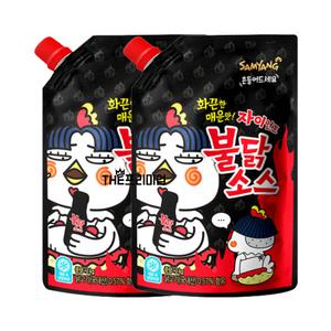 삼양 불닭소스 자이언트 캡사이신 매운맛소스 2kg 2개 대용량 빅사이즈 파우치