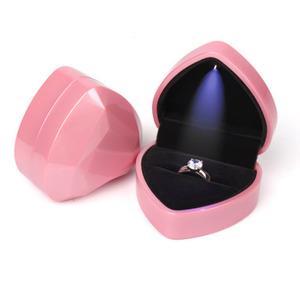LED 하트 반지 케이스 주얼리 악세사리 반지 귀걸이 소품 선물 상자 케이스