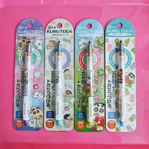 짱구 캐릭터  흰둥이 액션가면 쿠루토가 샤프 4종