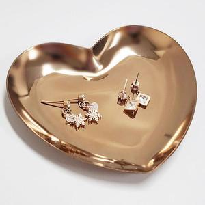 [OFLP233S]트레이 하트 로즈골드 인테리어 소품