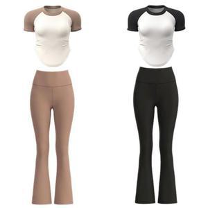 [OFM89R82]여성 슬림 반팔 부츠컷 레깅스 1P 운동복