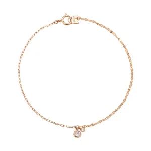 갤러리아 14K 팔찌 체인 금팔찌 참 언벨