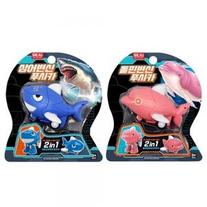 상어 돌핀 변신 푸시카