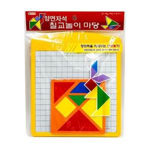 [RGM7R59P]양면자석칠교놀이마당 자석 문구 사무 탕비