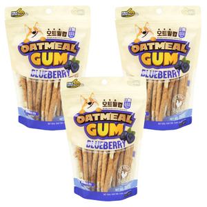 지나스 오트밀껌 블루베리 먼치껌 260g X 3개 대용량 강아지 먼치껌