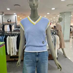 시슬리/애플아울렛/케이블 배색 니트 베스트 SAKP52331