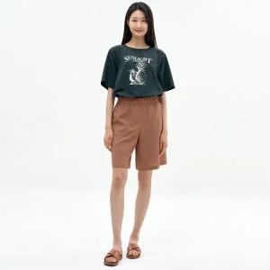 [지센][지센] 린넨라이크 밴딩 반바지 LCPTN624_CA