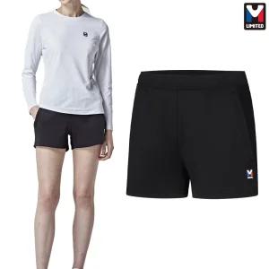 엠리밋 여자 여성 3부 니트 스포츠 러닝 운동복 트레이닝복 반바지 블랙