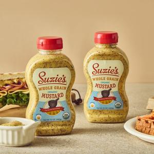 수지스 유기농 홀그레인 머스타드 소스 340ml 머스터드 스테이크소스