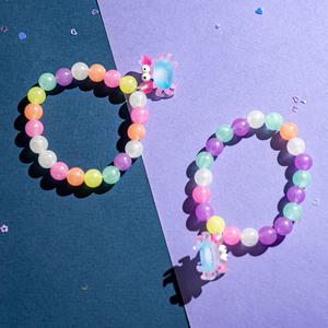 여름 야광 팔찌 만들기 비즈 공예 액세서리 구슬 아크릴 재료 DIY 커플