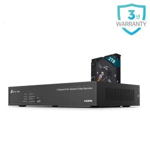 [티피링크]VIGI NVR1004H-4P-2TB 4채널 PoE+ 2TB HDD 네트워크 비디오 CCTV 녹화기