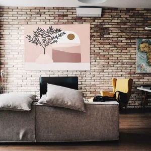 대형 패브릭 포스터 핑크 석양 S W92D2B1