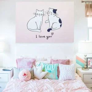 대형 패브릭 포스터 고양이 M W83EC8B