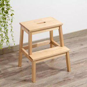 [비카] BEKVAM 베크벰 스텝스툴 우드 50cm 의자스툴 사다리 원목의자 발받침대