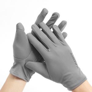 얇은 여성 스포츠 장갑 쿨링 운동용 터치장갑 (그레이