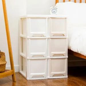 모던 슬림 틈새 플라스틱 서랍장 3단 수납장