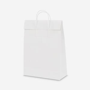 커버 화이트 튼튼 손잡이 쇼핑백 (25장)