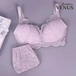 [비너스] 라벤더 레이스 노와이어 브라팬티세트 BP0067H_DP 여성속옷  A컵~C컵