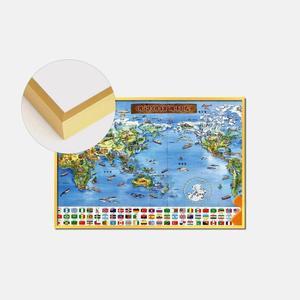 [XBII26M7]1000피스퍼즐 어린이 세계지도 골드 알루미늄