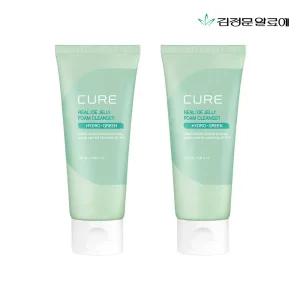 [10%] 김정문알로에 큐어 리알로에 젤리 폼클렌저 100ml 2개