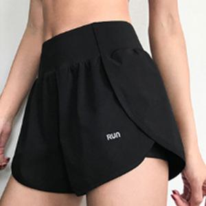 여자 스포츠 2중 레깅스 핫팬츠 런닝 헬스 트레이닝바지 운동복하의