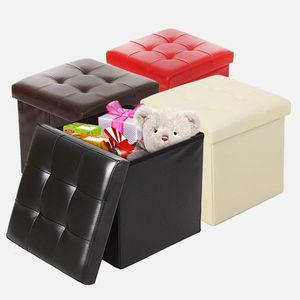 [알티피아]레더스툴 미니 수납의자 원룸사각 화장대 스텝 풋스툴 보조스툴