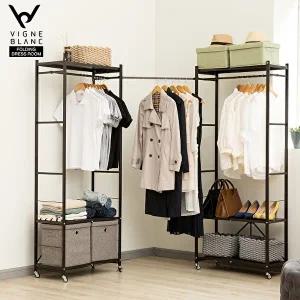 [빈블랑]빈블랑 드레스룸 시스템 행거 1+1세트(2개세트)+모션봉1개