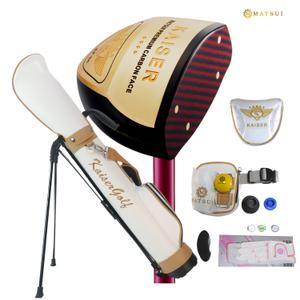 마쓰이 카이저 파크골프클럽 KP-04 4스타 남여 스탠드백 가방 허리백 공 커버 티 풀세트 장갑 볼집게 11종 풀세트