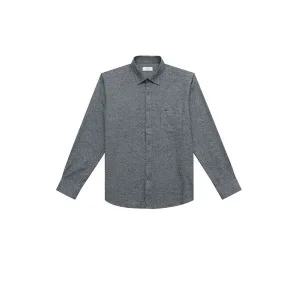 [하프클럽/BY파크랜드]네이비 솔리드 기모셔츠-AA2CL307