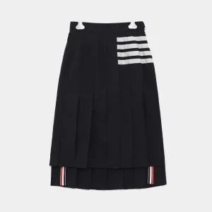 드롭백 플레인 울 플리츠 롱 여성 스커트 FGC400V 06146 415