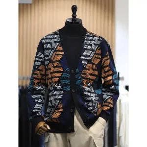 갤러리아 BON 23F/W 블랙 크리스탈 자카드 하프 가디건 BN3WSW882