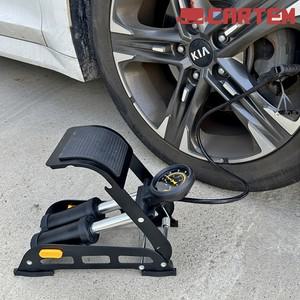 카템 차량용 타이어 풋 에어펌프 공기주입기 자전거 공기압