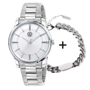[하프클럽/폭스바겐]폭스바겐 손목시계 티타늄팔찌  남성용 실버