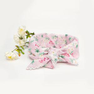 (2매) 국산 레이스 사과꽃 큰 손수건 아사면 쁘띠 스카프 무릎덮개 등산 단체 선물 HE08